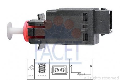 7.1058 FACET Датчик стоп-сигналу BMW E30/E36/E28/E34/E32/E24