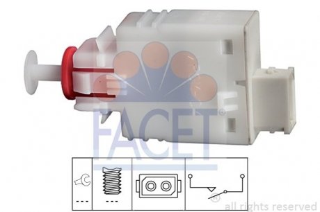 7.1110 FACET Датчик стоп-сигнала BMW 3/5/7/Opel Vectra B 1.8-2.6 95-03 (7.1110) FACET