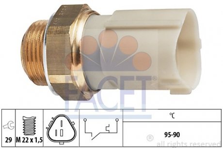 7.5262 FACET Датчик включения вентилятора A3/Leon/Octavia/Golf IV 96- (7.5262) FACET