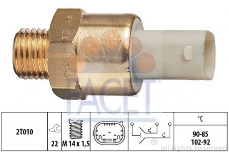 7.5683 FACET Датчик включения вентилятора BMW 5(E39)/ 7(E38) 2.0-5.4 95-03 (7.5683) FACET