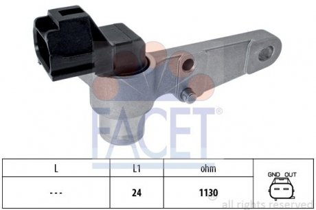 9.0264 FACET Датчик оборотов коленвала Toyota Camry 2.2 (sxv20_) (96-01) (9.0264) FACET