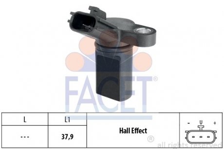 9.0453 FACET Датчик оборотов коленвала n Almera/Primera/Micra 1.0-4.5 96- (9.0453) FACET