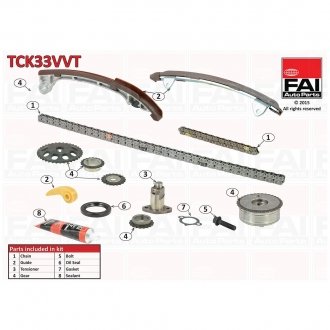 TCK33VVT FAI TCK33VVT FAI Цепь ГРМ, комплект