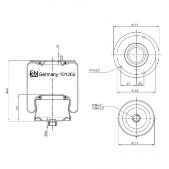 101266 FEBI BILSTEIN Подушка амортизуюча