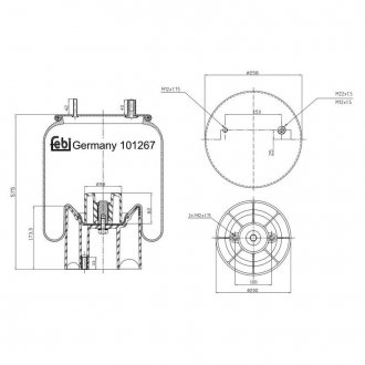 101267 FEBI BILSTEIN Подушка амортизуюча