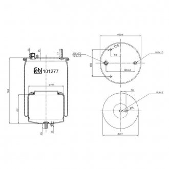 101277 FEBI BILSTEIN Пневмоподушка