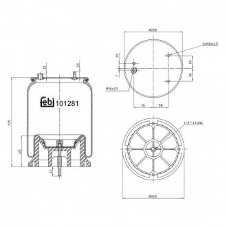 101281 FEBI BILSTEIN Подушка амортизуюча
