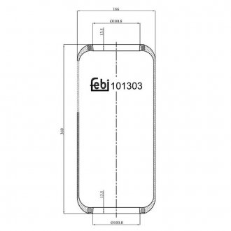 101303 FEBI BILSTEIN Подушка амортизуюча