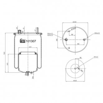 101307 FEBI BILSTEIN Пневмоподушка