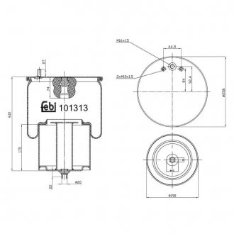 101313 FEBI BILSTEIN Пневмоподушка