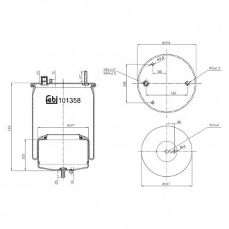 101358 FEBI BILSTEIN Пневмоподушка