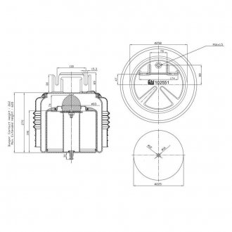 102551 FEBI BILSTEIN Пневмоподушка