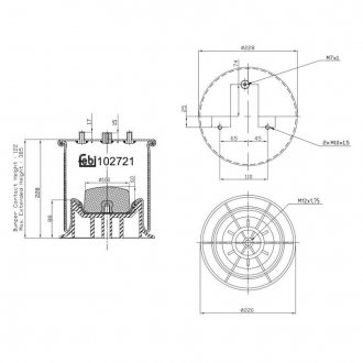 102721 FEBI BILSTEIN Подушка амортизуюча