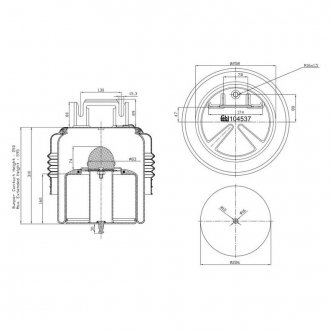 104537 FEBI BILSTEIN Пневмоподушка