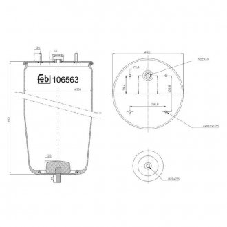 106563 FEBI BILSTEIN Подушка амортизуюча