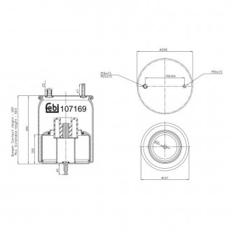 107169 FEBI BILSTEIN Подушка амортизуюча