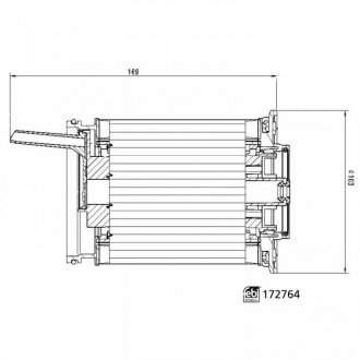 172764 FEBI BILSTEIN FEBI VW Фильтр топливный Touareg 3.0TDI 17-, AUDI A6 2.0TDI 13-, Q7/Q8 3.0TDI 5-