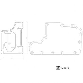 174676 FEBI BILSTEIN Фільтр АКПП (к-т) OPEL Astra F/G/H/Corsa/Vectra B "91-14