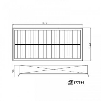 177586 FEBI BILSTEIN FEBI Фильтр воздуха LAND ROVER DEFENDER 19-