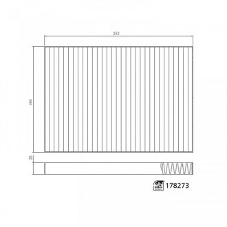 178273 FEBI BILSTEIN FEBI TESLA Фильтр салона угольный Model S 13-