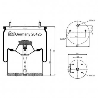 Подушка амортизуюча 20425