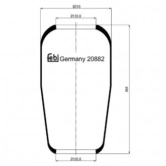 20882 FEBI BILSTEIN Подушка амортизуюча