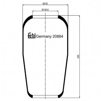 20884 FEBI BILSTEIN Пневмоподушка підвіски