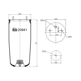 20941 FEBI BILSTEIN Пневмоподушка