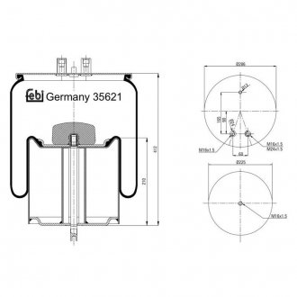 35621 FEBI BILSTEIN Пневмоподушка