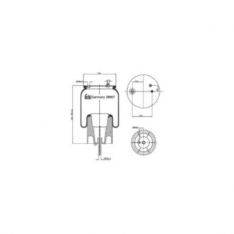 38667 FEBI BILSTEIN Пневмоподушка