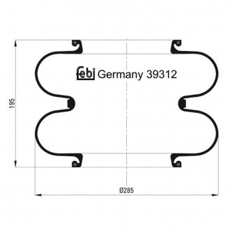 39312 FEBI BILSTEIN Подушка амортизуюча