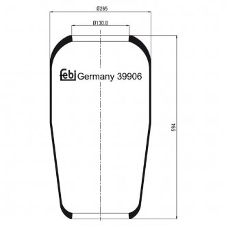 39906 FEBI BILSTEIN Подушка амортизуюча