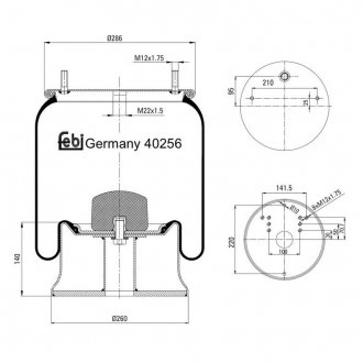 40256 FEBI BILSTEIN Подушка амортизуюча