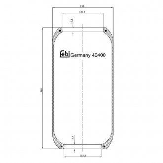 40400 FEBI BILSTEIN Пневмоподушка