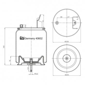 40602 FEBI BILSTEIN Пневмоподушка