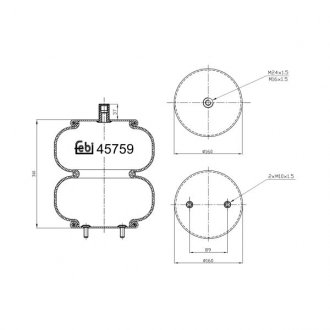 45759 FEBI BILSTEIN Пневмоподушка