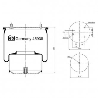 45938 FEBI BILSTEIN Подушка амортизуюча