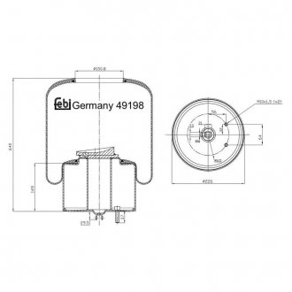 49198 FEBI BILSTEIN Пневмоподушка