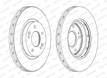 DDF1292C FERODO Гальмівний диск