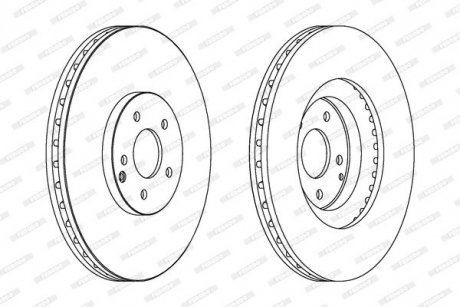 DDF1585 FERODO Гальмівний диск