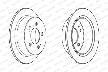 DDF1753C FERODO Диск гальмівний