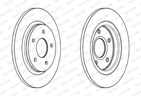 DDF1808C FERODO Тормозной диск