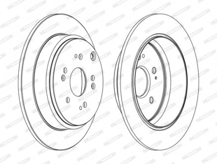 DDF1860C FERODO Тормозной диск