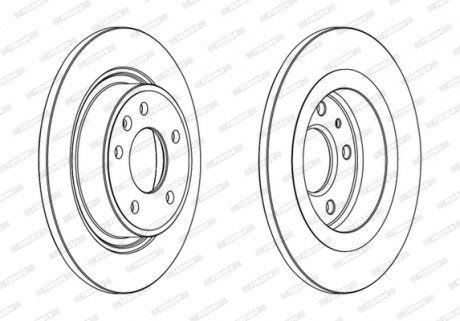 DDF1871C FERODO Гальмівний диск