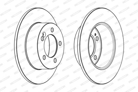 DDF1976C FERODO Гальмівний диск