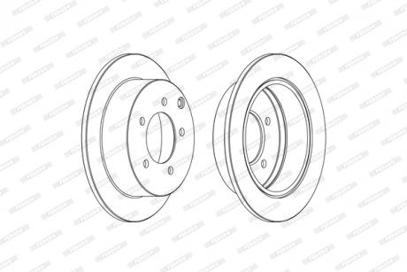 DDF1986C FERODO Тормозной диск