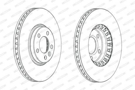 DDF2182C-1 FERODO Диск гальмівний