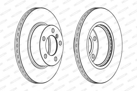 DDF2195C FERODO Гальмівний диск