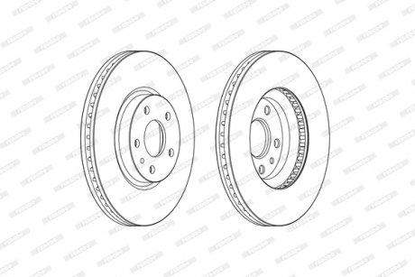 DDF2337C FERODO Гальмівний диск