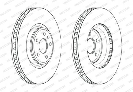 DDF2598C1 FERODO Гальмівний диск